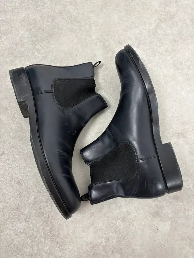 2000s Prada Black Leather Chelsea Boots XYvApgp 7