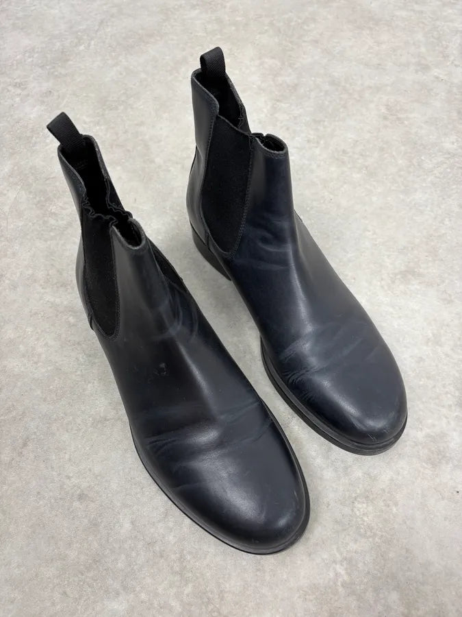2000s Prada Black Leather Chelsea Boots XYvApgp 5