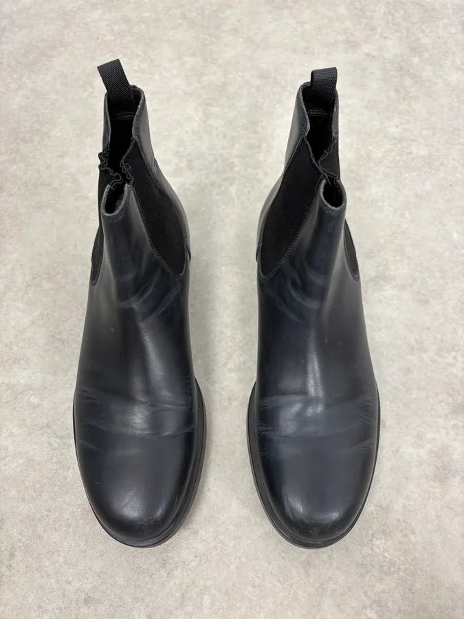 2000s Prada Black Leather Chelsea Boots XYvApgp 3