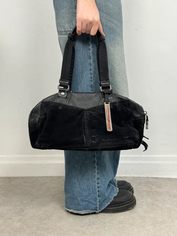 2000s Prada Black Leather Handle Bag wmLFhLQ 1