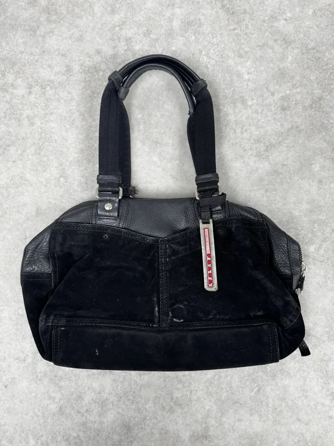 2000s Prada Black Leather Handle Bag wmLFhLQ 3