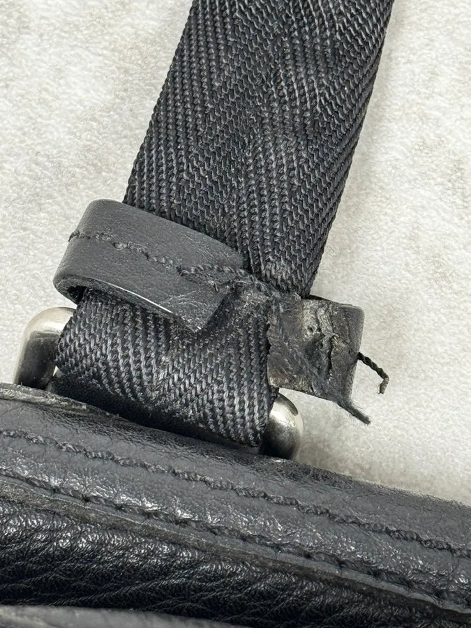 2000s Prada Black Leather Handle Bag wmLFhLQ 6