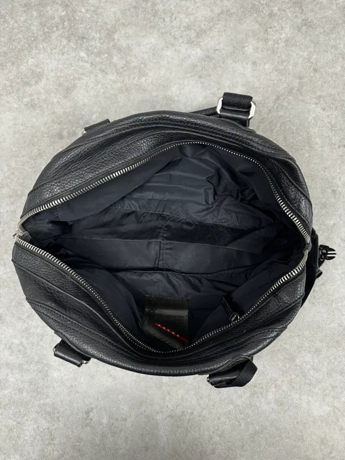 2000s Prada Black Leather Handle Bag wmLFhLQ 7