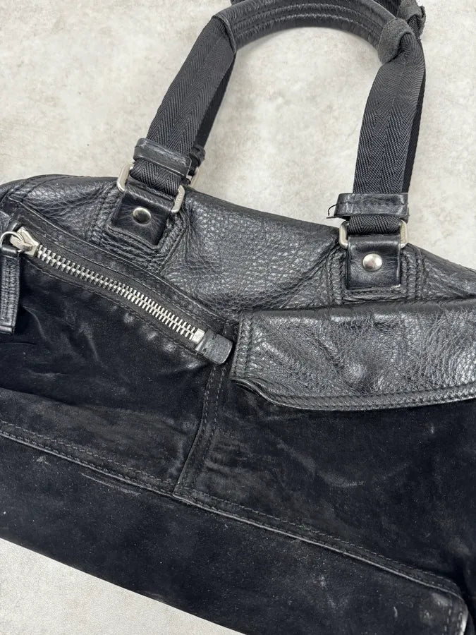 2000s Prada Black Leather Handle Bag wmLFhLQ 4