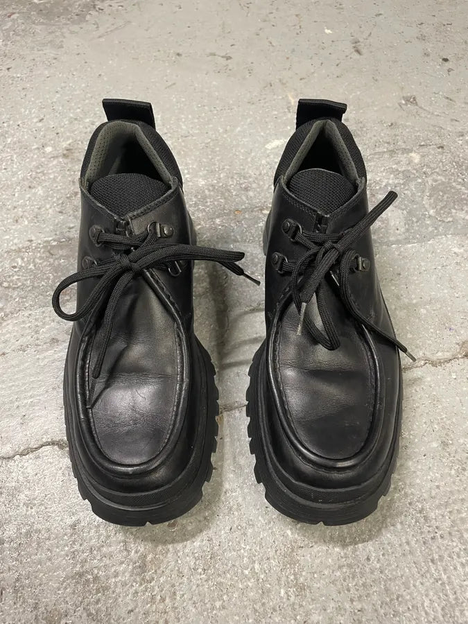 2000s Prada Black Leather Hiking Loafers (40.5eu/us7.5) rVFGxLJ 1