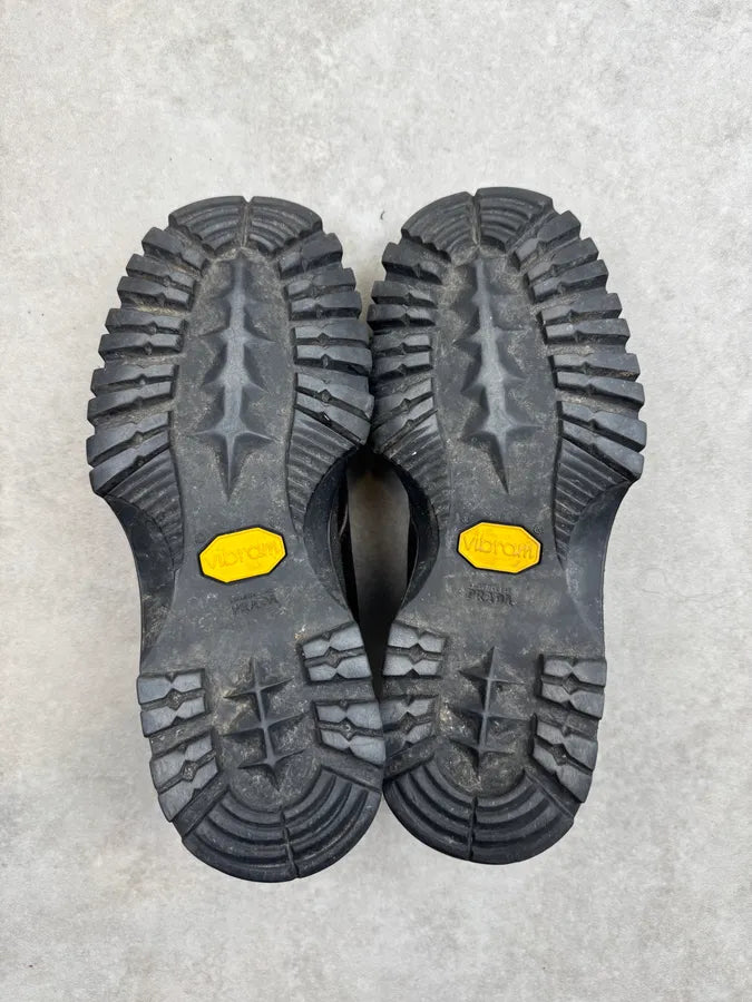 AW1999 Prada Black Leather Lace-up Vibram Boots XMIPqnh 7