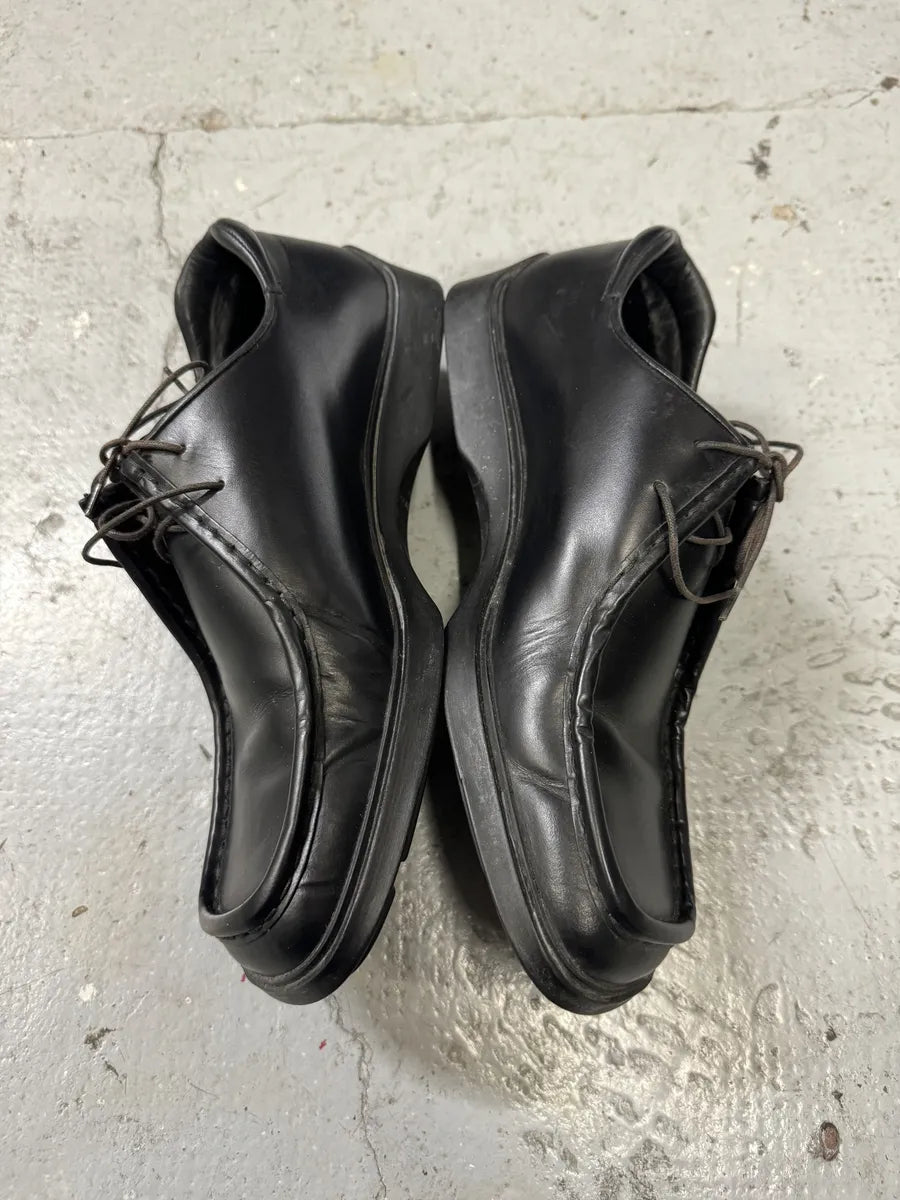 2000s Prada Black Leather Loafers (41eu/us8) HZcVSfv 1