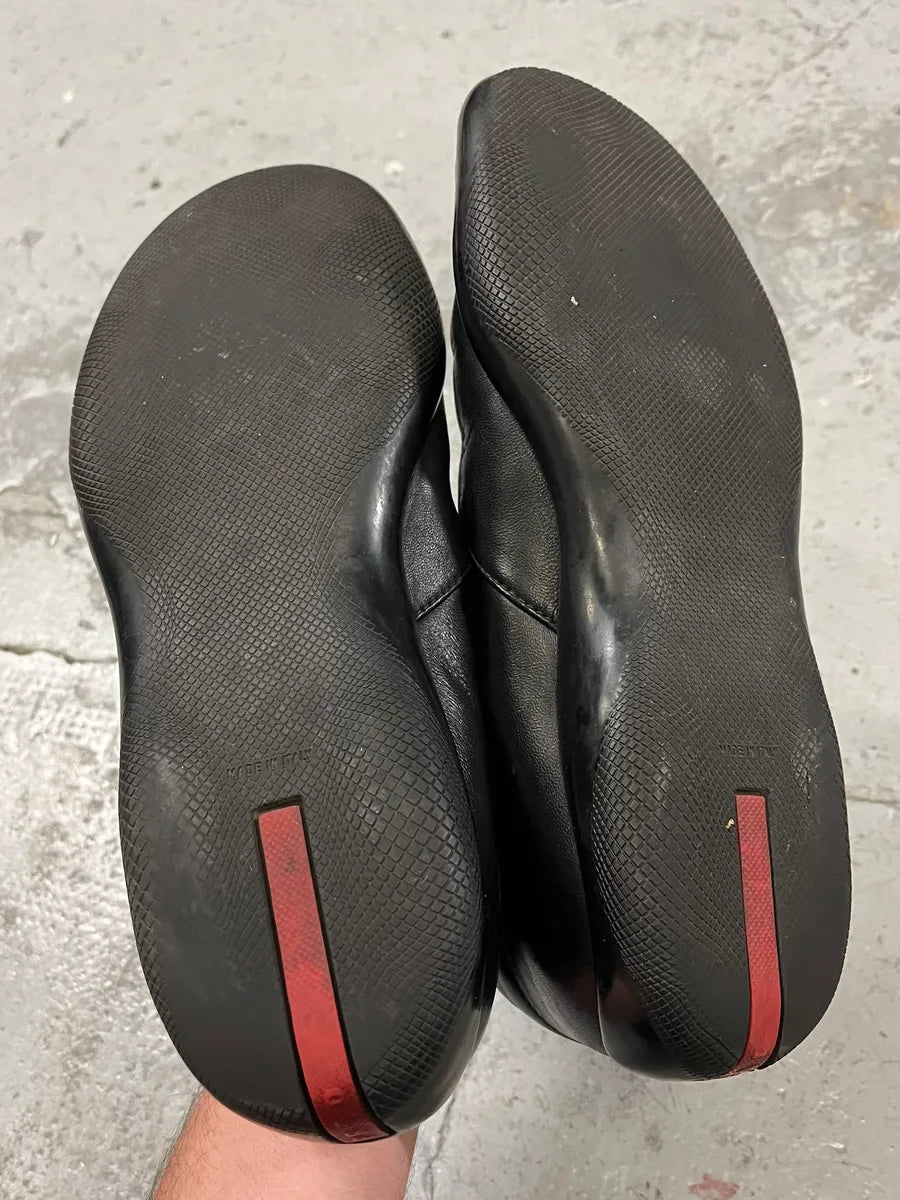 2000s Prada Black Leather Loafers (42.5eu/us9) rjOTRXW 6