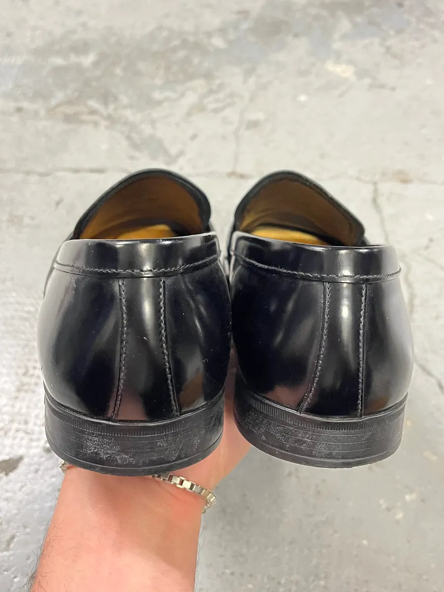 2000s Prada Black Leather Loafers (42eu/us8.5) wwqkElj 6