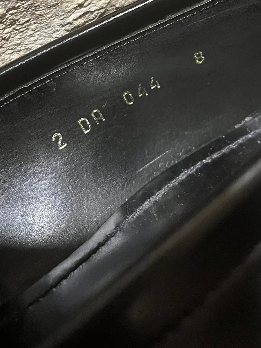 2000s Prada Black Leather Loafers (42eu/us8.5) wwqkElj 8