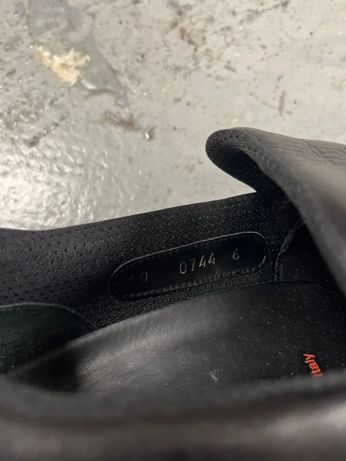 2000s Prada Black Leather Loafers NASCgKB 8