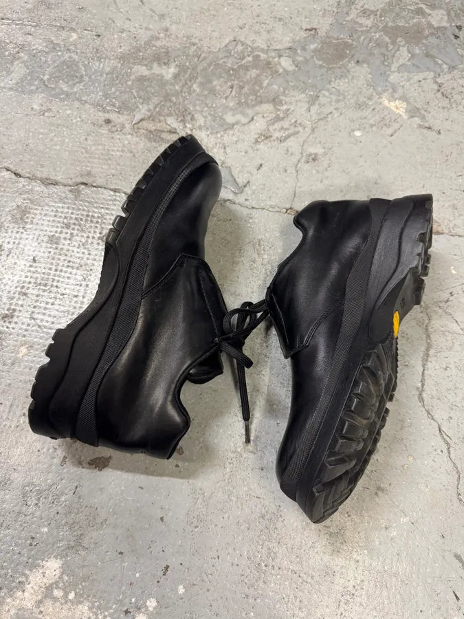 2000s Prada Black Leather Moutain Loafers (44eu/us10) vLaSZlx 5