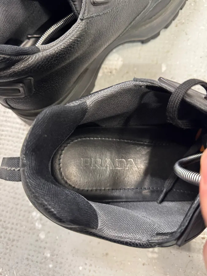2000s Prada Black Leather Premium Archive Boots (44.5eu/us10.5) 5