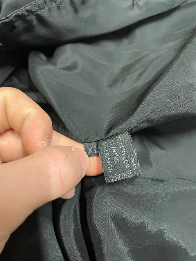 2000s Prada Black Light Nylon Long Naval Jacket (S) WRzzWNf 10
