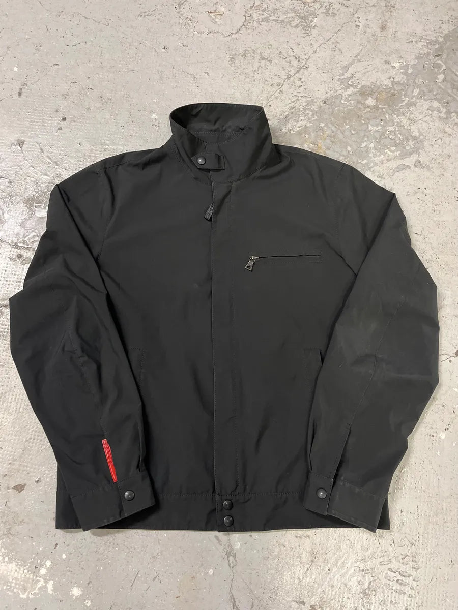 2000s Prada Black Light Tactical Nylon Jacket (M/L) QTynMkG 0