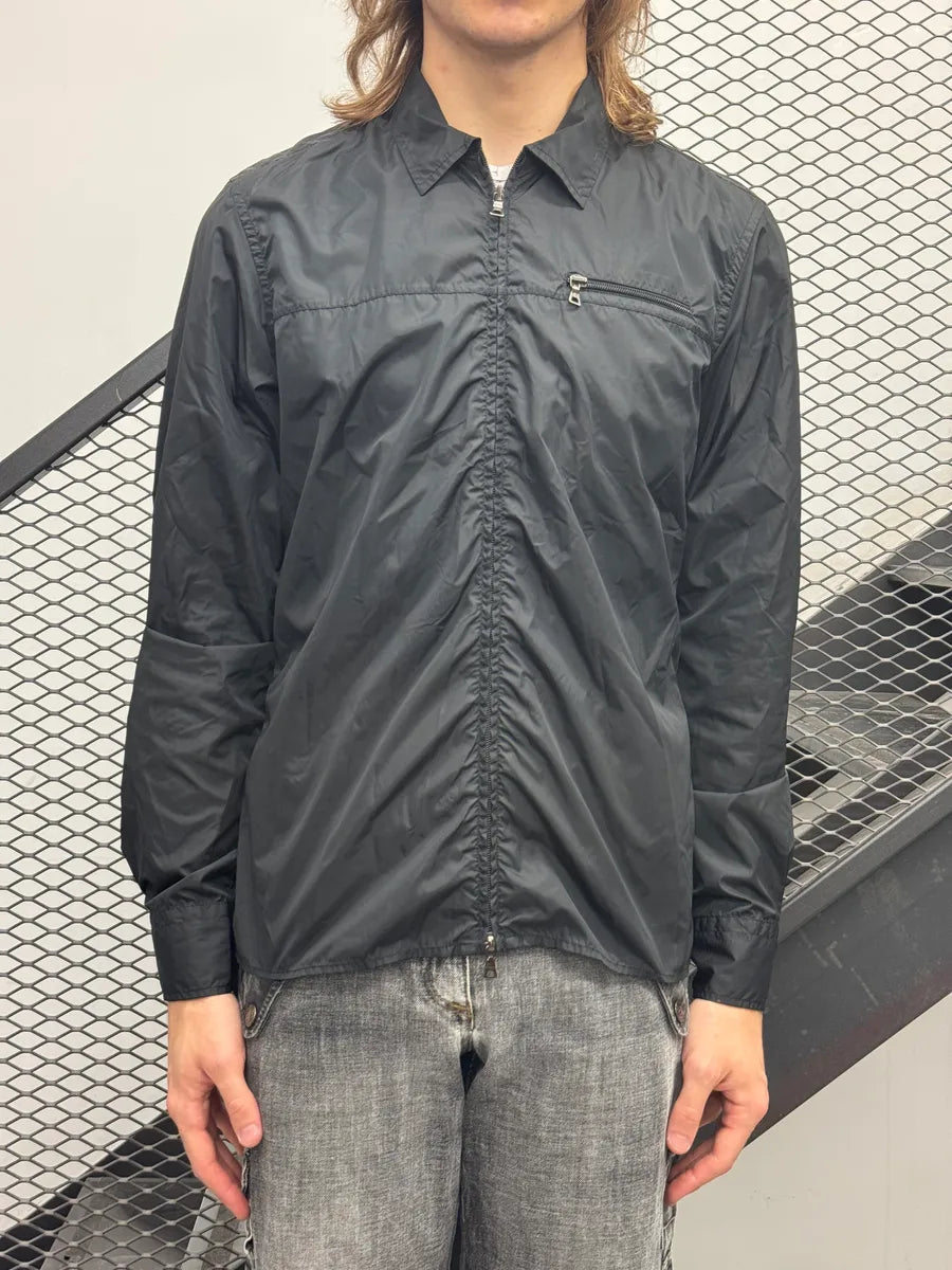 2000s Prada Black Light Windbreaker Jacket yqqlWlt 1