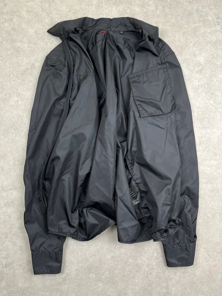 2000s Prada Black Light Windbreaker Jacket yqqlWlt 3