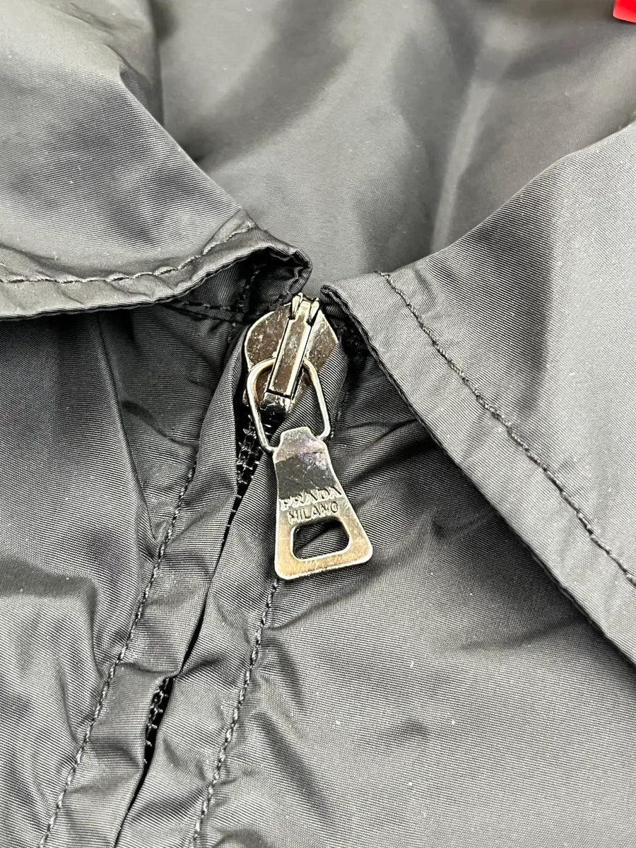2000s Prada Black Light Windbreaker Jacket yqqlWlt 9