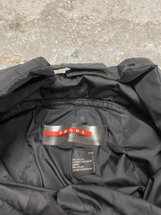 2000s Prada Black Linea Rossa Chapka (OS) 5