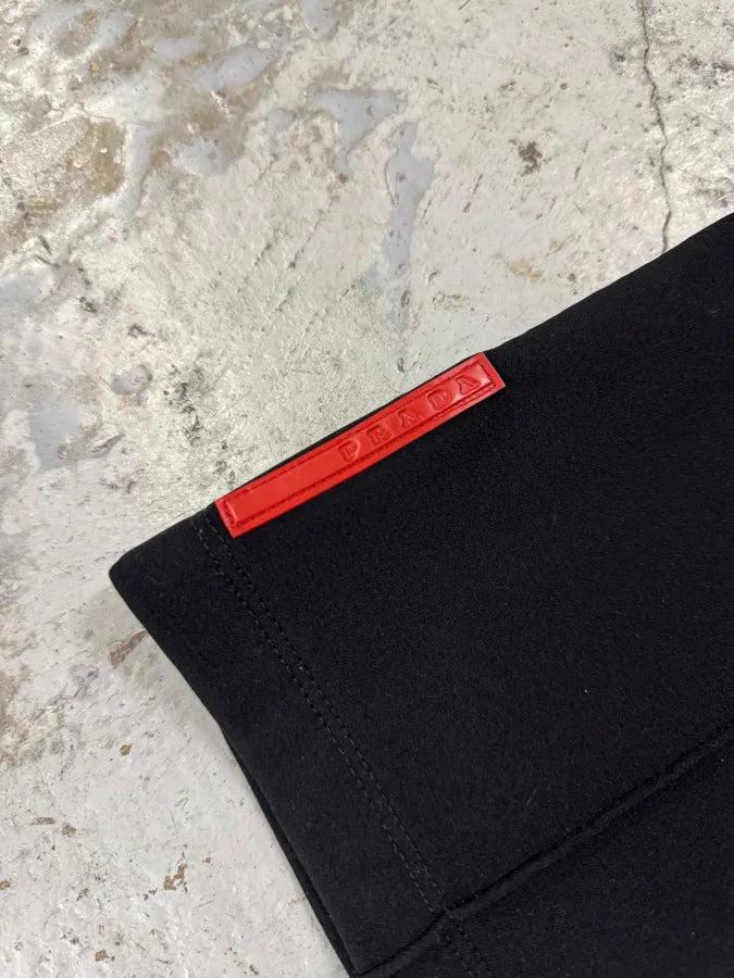 2000s Prada Black Linea Rossa Cozy Pants qRbFgRH 7