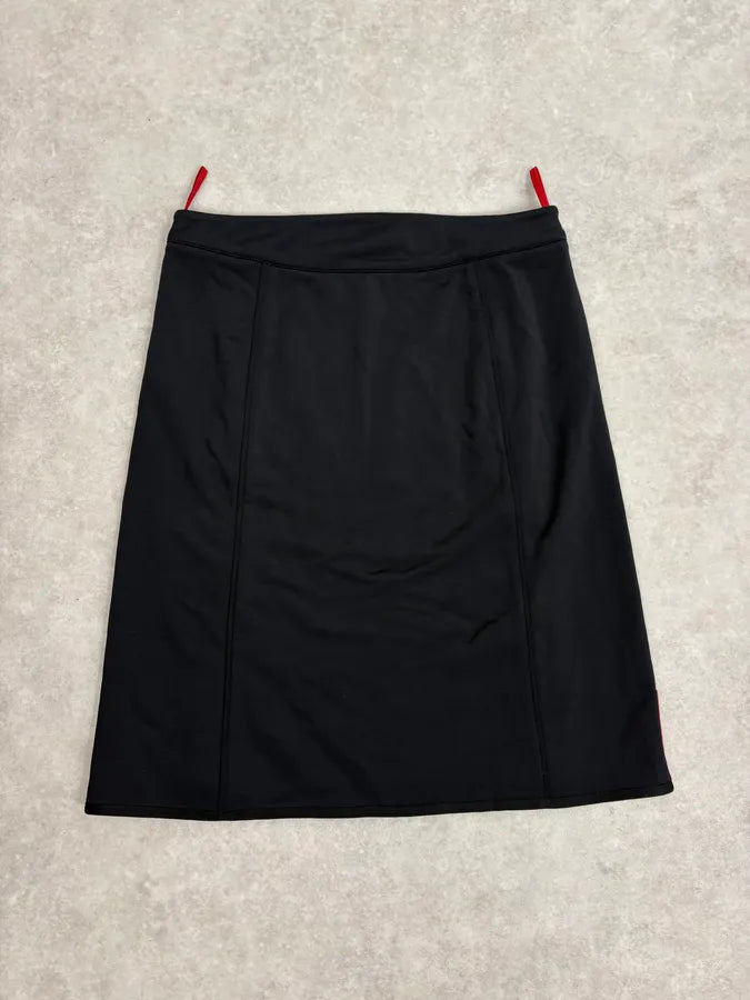 2000s Prada Black Linea Rossa Multi Zips Skirt cvfZTru 6