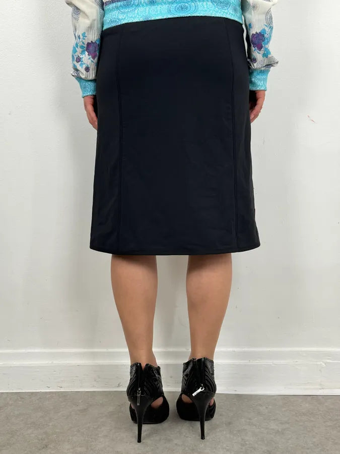 2000s Prada Black Linea Rossa Multi Zips Skirt cvfZTru 3