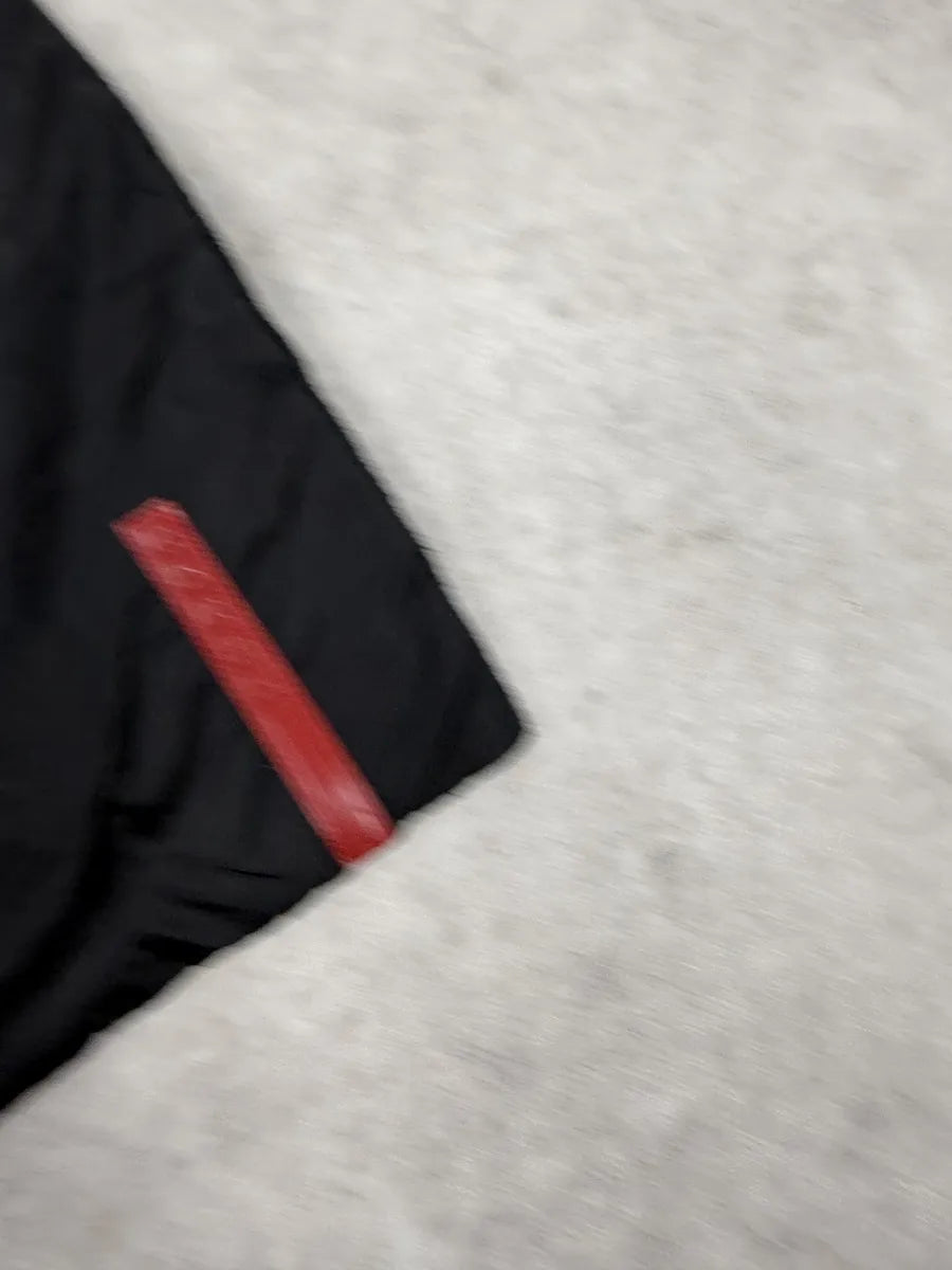 2000s Prada Black Linea Rossa Nylon Scarf vijqtLu 7