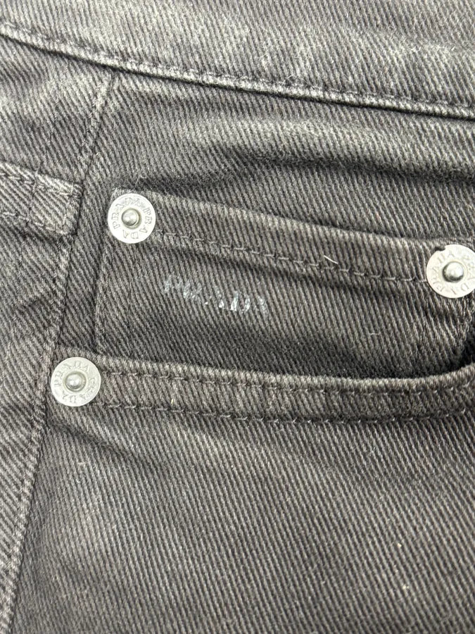2000s Prada Dark Brown Black Slim Denim Jeans njuUUhP 8