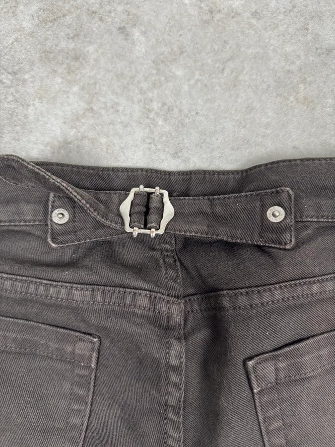 2000s Prada Dark Brown Black Slim Denim Jeans njuUUhP 4