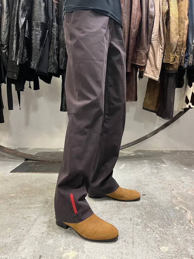 2000s Prada Brown Linea Rossa Pants fDHTabI 2