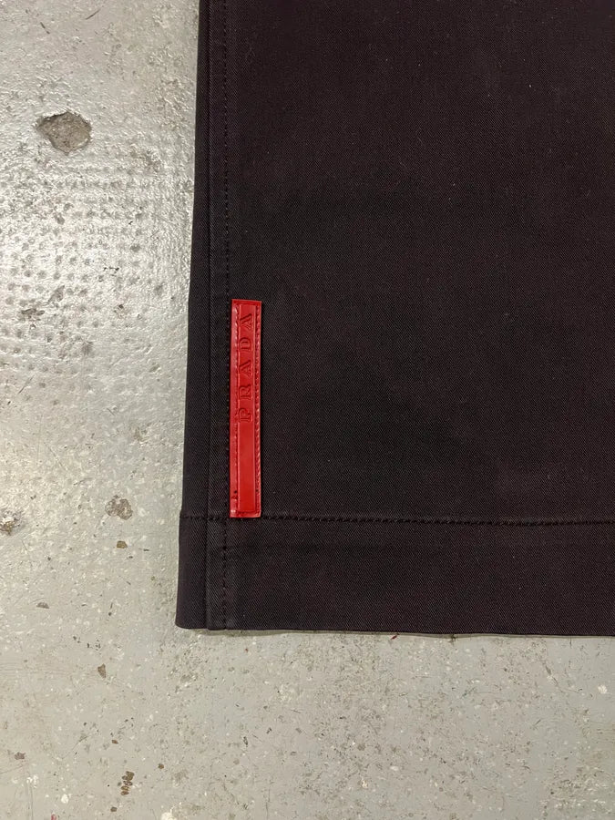2000s Prada Brown Linea Rossa Pants fDHTabI 9