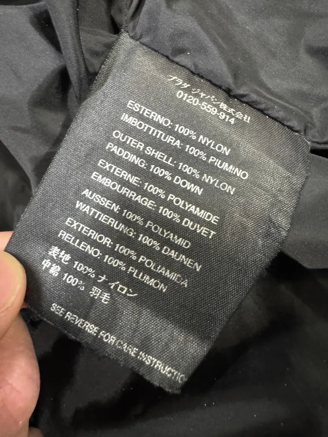 2000s Prada Black Linea Rossa Puffer Hooded Jacket (L) KenrXdq 8