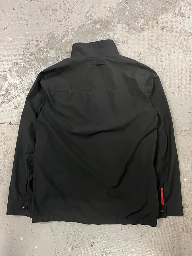 2000s Prada Black Linea Rossa Rain Jacket (M/L) TGiUStE 3