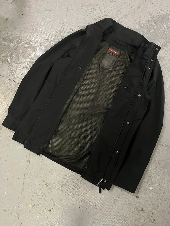 2000s Prada Black Linea Rossa Rain Jacket (M/L) TGiUStE 5