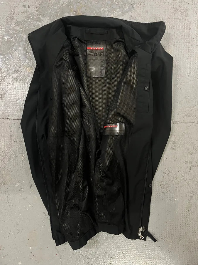 2000s Prada Black Linea Rossa Rain Jacket (M/L) TGiUStE 6