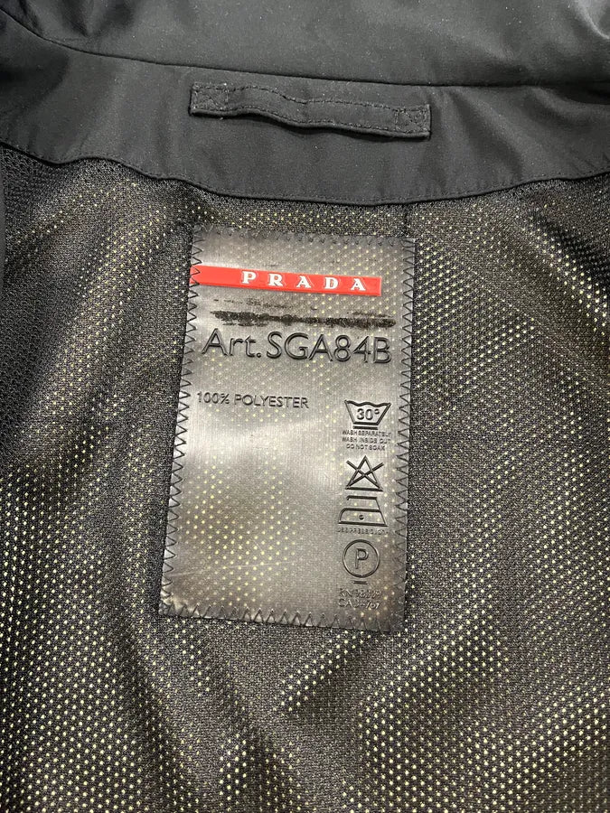 2000s Prada Black Linea Rossa Rain Jacket (M/L) TGiUStE 8