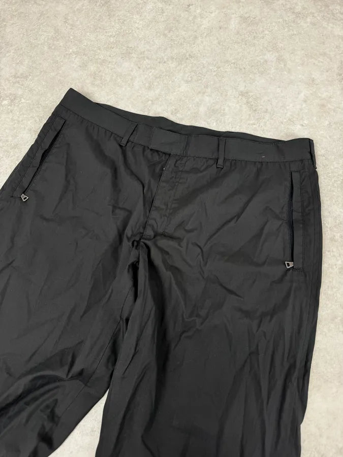 2000s Prada Black Loose Technical Pants FFWVqLz 5
