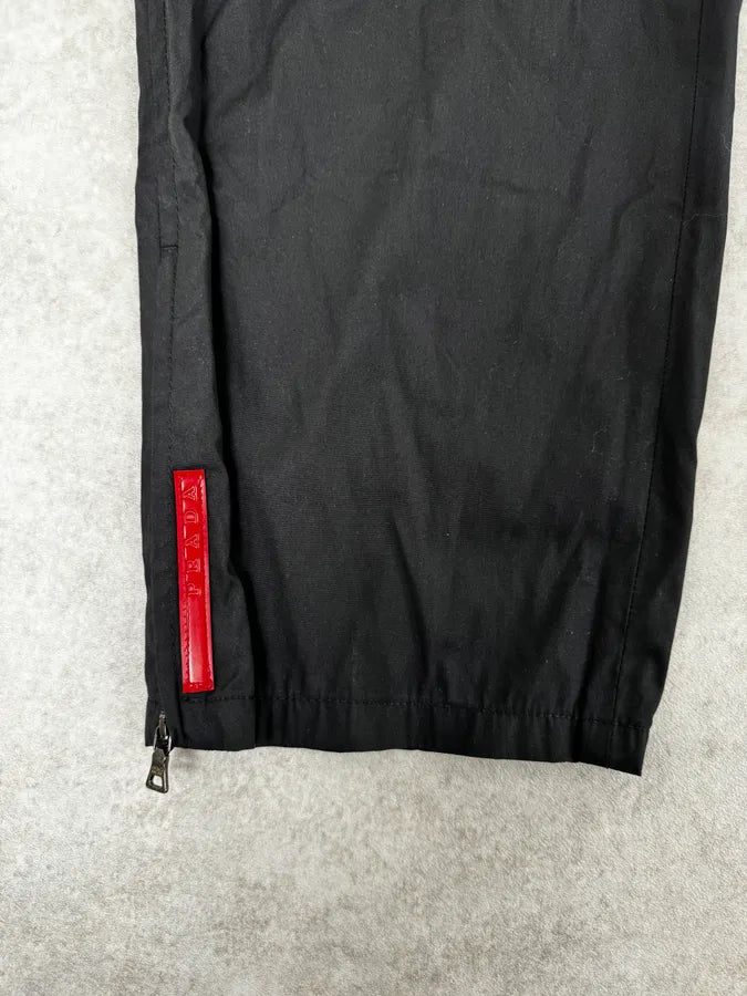2000s Prada Black Loose Technical Pants FFWVqLz 7