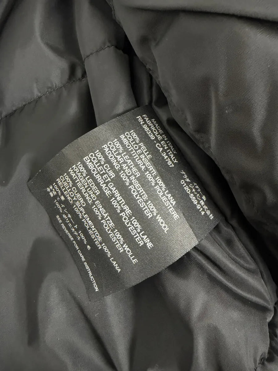 2000s Prada Black Minimalist Biker Leather Jacket MTQTyvZ 8