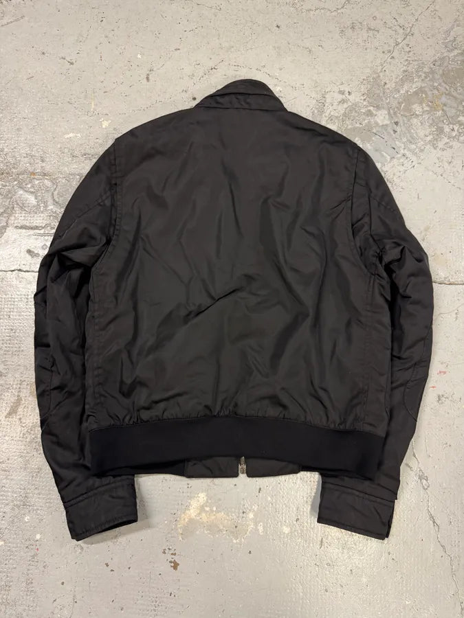 2000s Prada Black Minimalist Bomber Jacket xfawAVc 4
