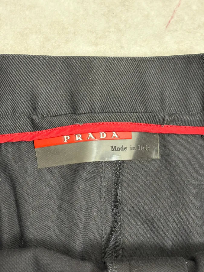 2000s Prada Black Minimalist Classy Pants vRSMncF 8