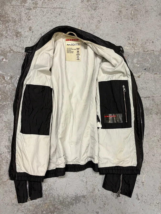 2000s Prada Black Minimalist Jacket DkaINcd 7