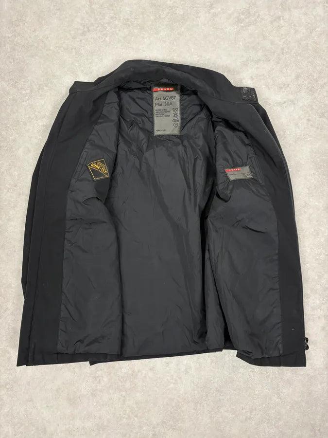 2000s Prada Black Minimalist Jacket vicGqJs 6