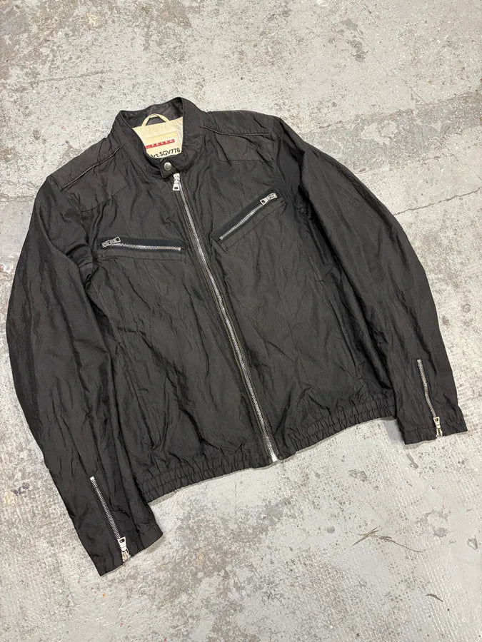 2000s Prada Black Minimalist Jacket DkaINcd 3