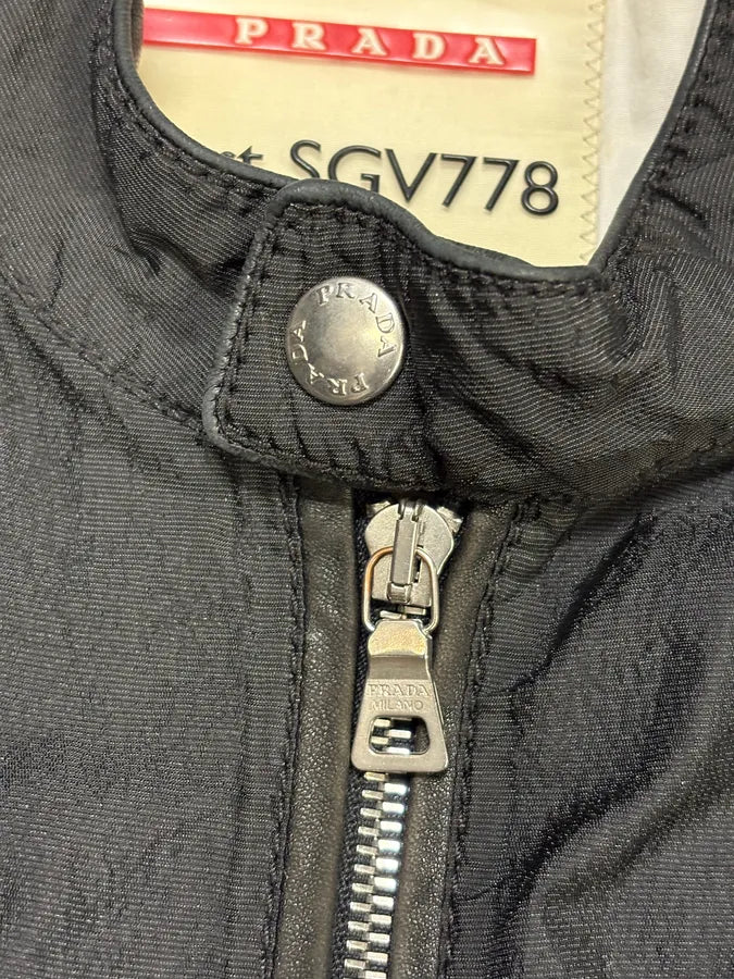 2000s Prada Black Minimalist Jacket DkaINcd 8