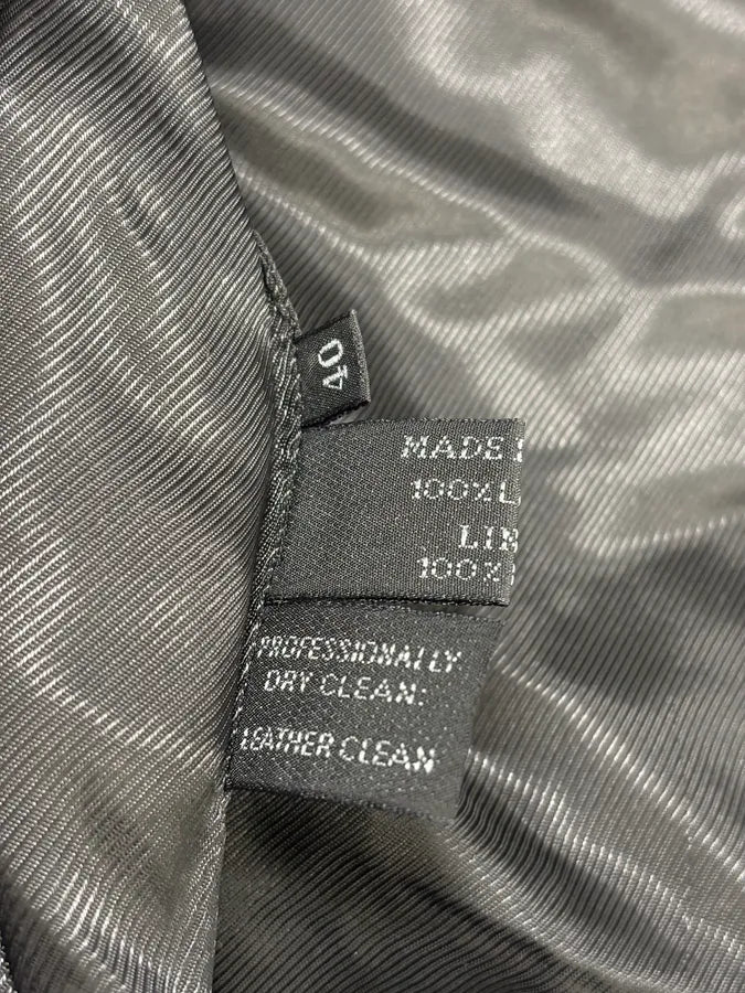 2000s Prada Black Minimalist Leather Blazer Jacket RmuEpMx 9
