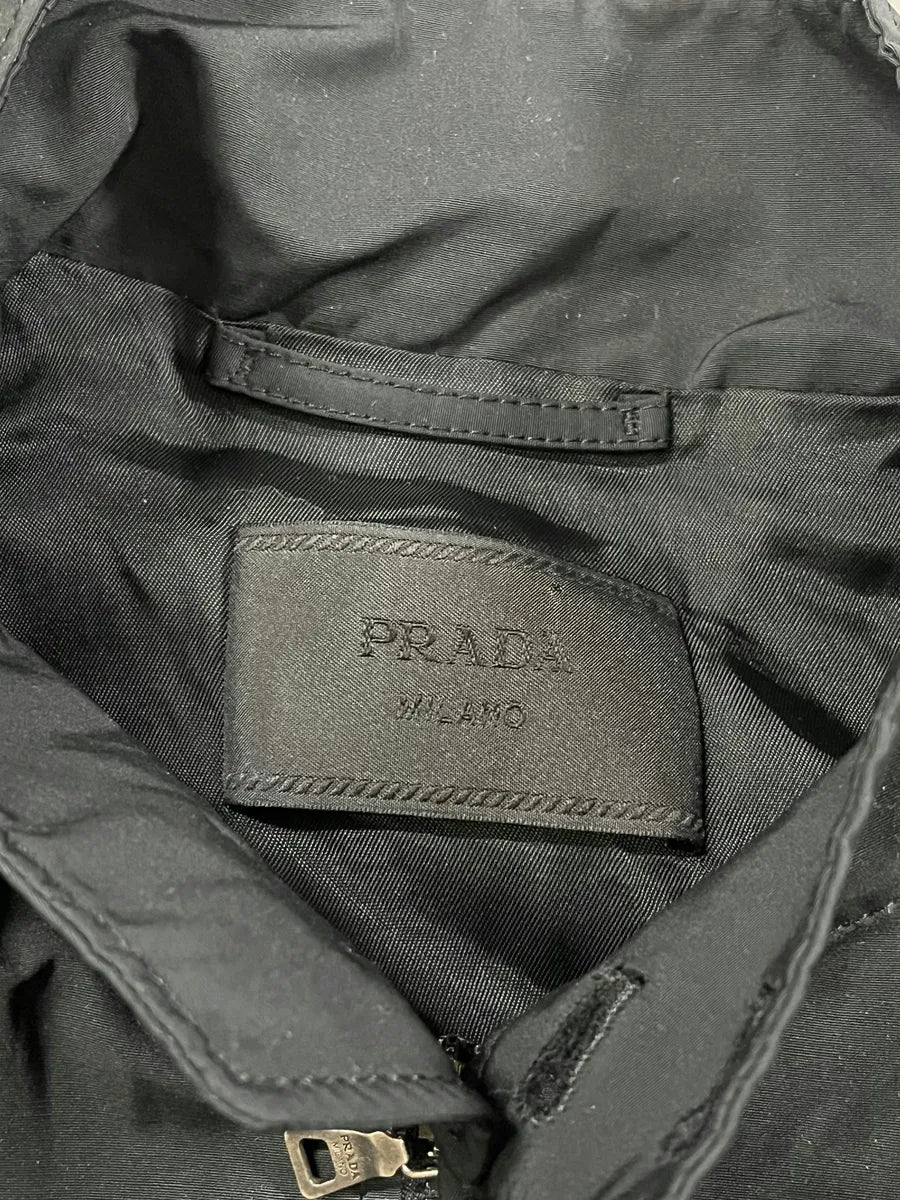 2000s Prada Black Minimalist Light Jacket zgpefQF 6