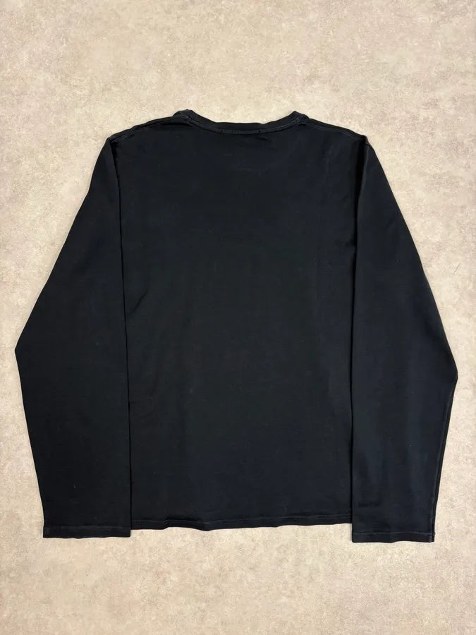 2000s Prada Black Minimalist Longsleeve T-Shirt GoOPZng 5