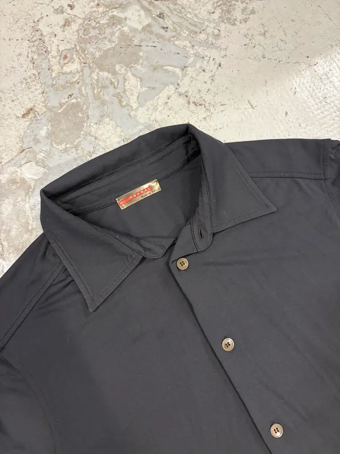 2000s Prada Black Minimalist Shirt  HmoxyvS 4