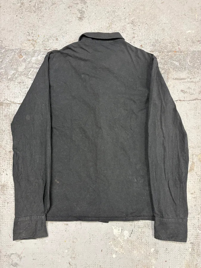 2000s Prada Black Minimalist Shirt jLZhfcj 3
